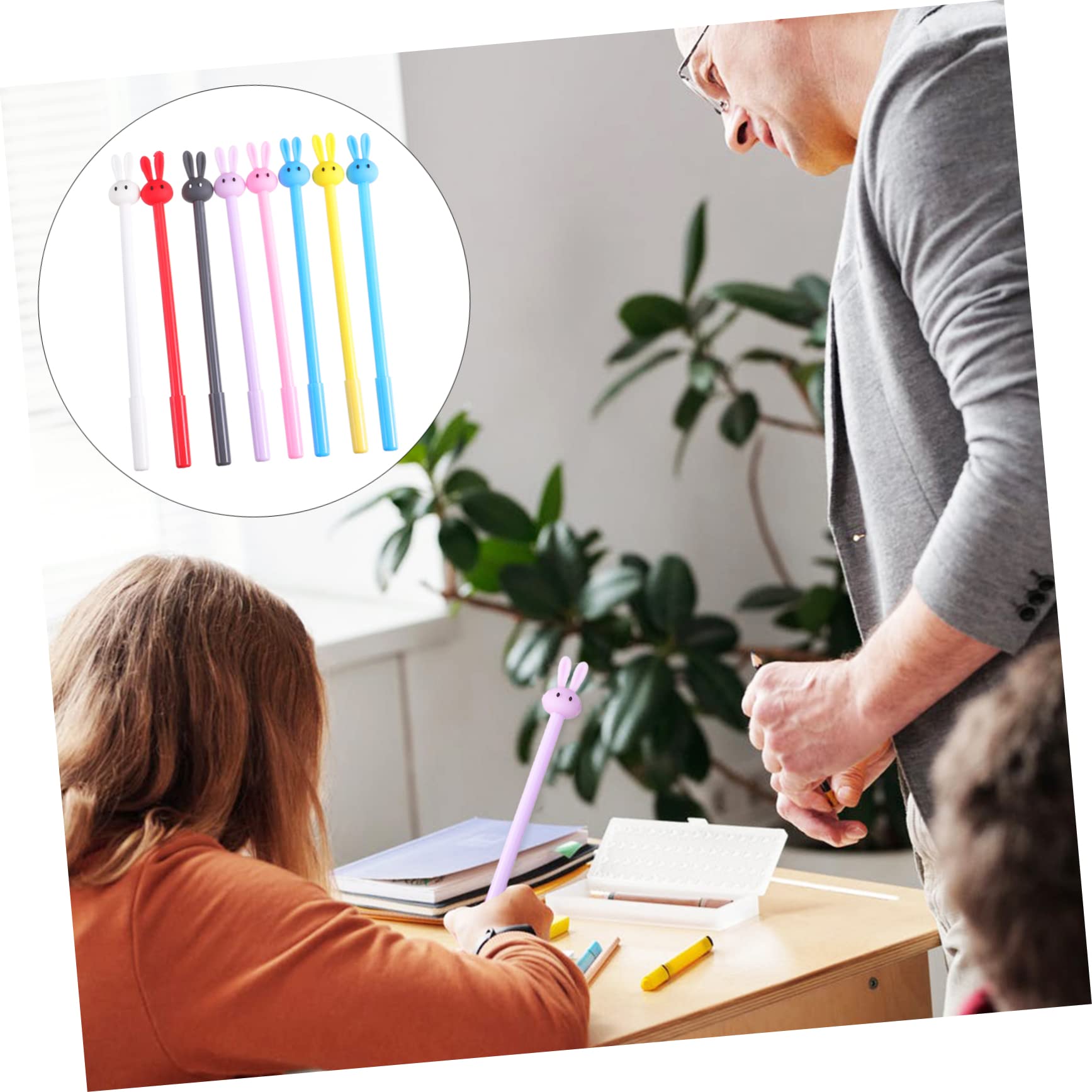 Hillento Gelschreiber-Set – 12 Stifte Mit Niedlichem Kaninchen-Design