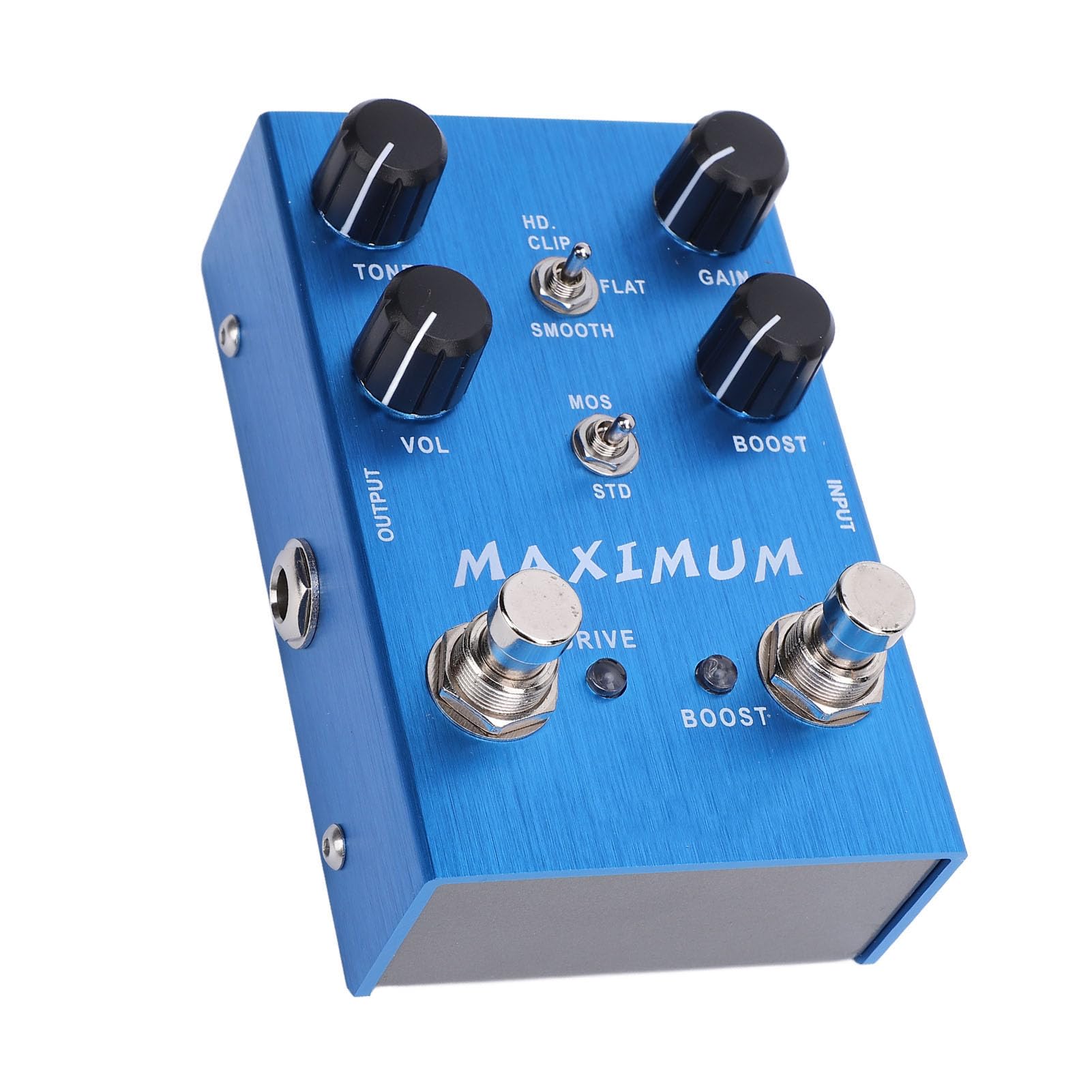 Sxhlseller Pedale Overdrive a Doppio Canale Drive Boost Knob Pedale Effetto per Chitarra Elettrica Basso, Bellissimo Overdrive in Lega con Ampia capacità di Modellare il Tono, per Esibizioni o