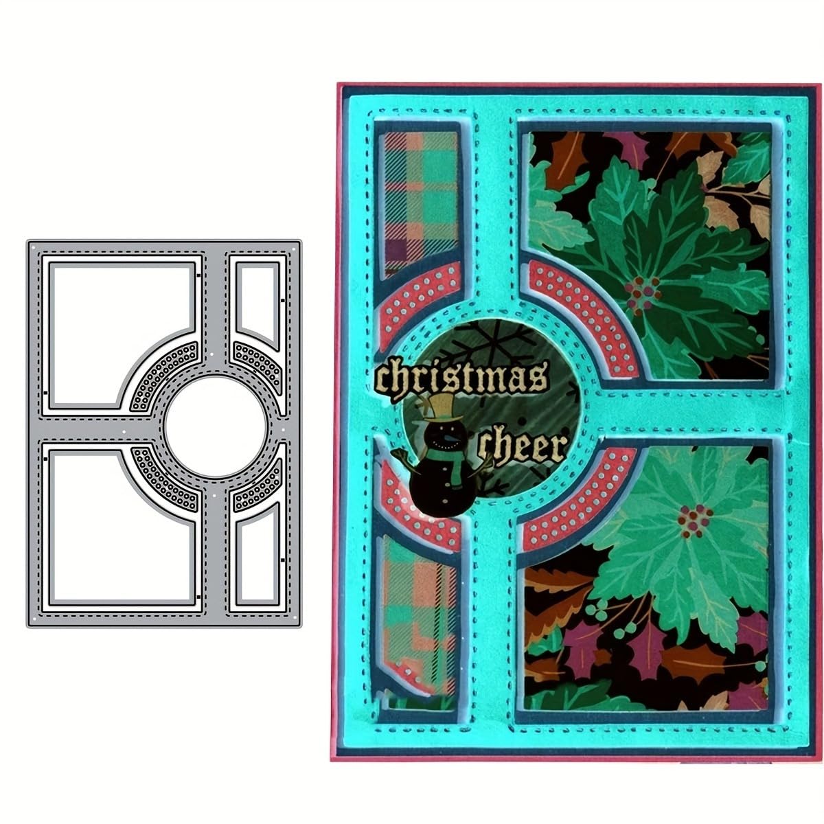 Lapoo Troquel de corte de metal con flores para álbumes de recortes, plantillas de corte duraderas para álbumes de recortes, álbumes de fotos, tarjetas de papel decorativas, suministros para hacer
