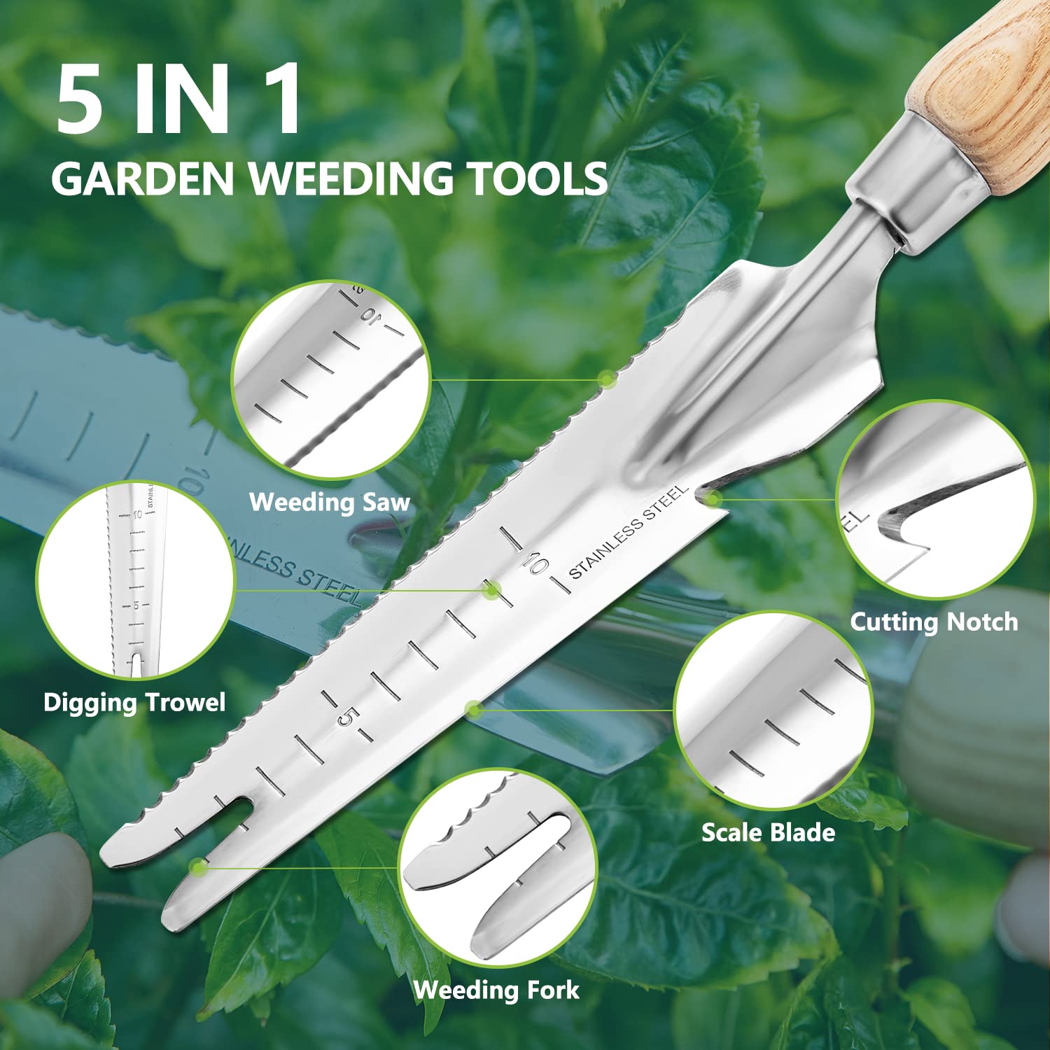 Berry&Bird Garden Tool Set - Stainless Steel Hand Tools -4