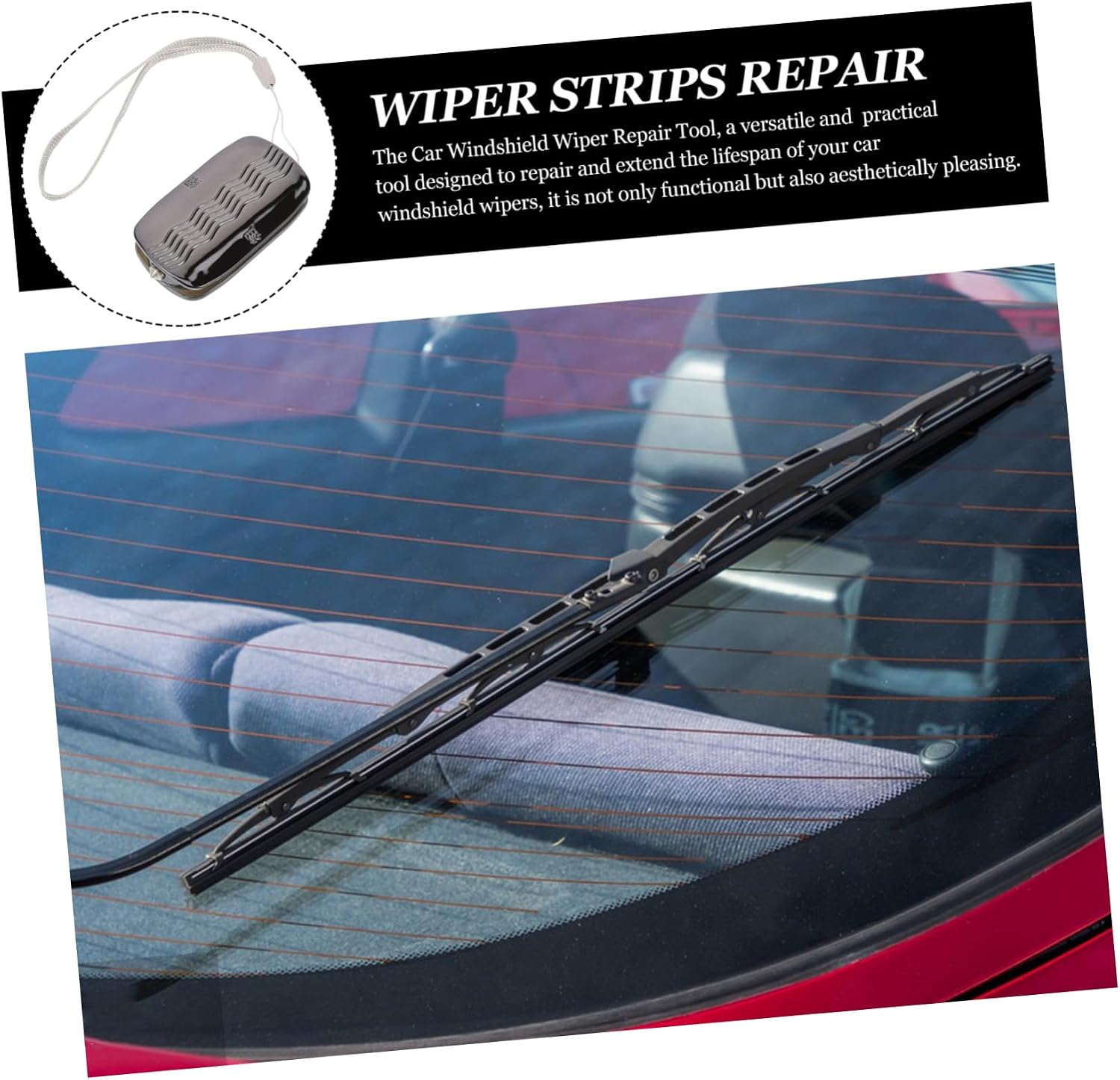 Mikinona Windshield Wiper Strip Repair Tool Car Wiper Strip Repairer Accessory Kit