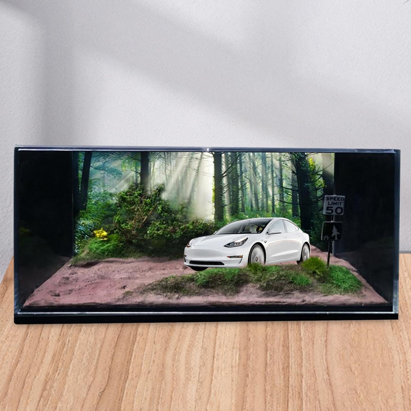 Amazon.co.jp: Generic 1/64 モデルカーシーンジオラマ、背景シーン