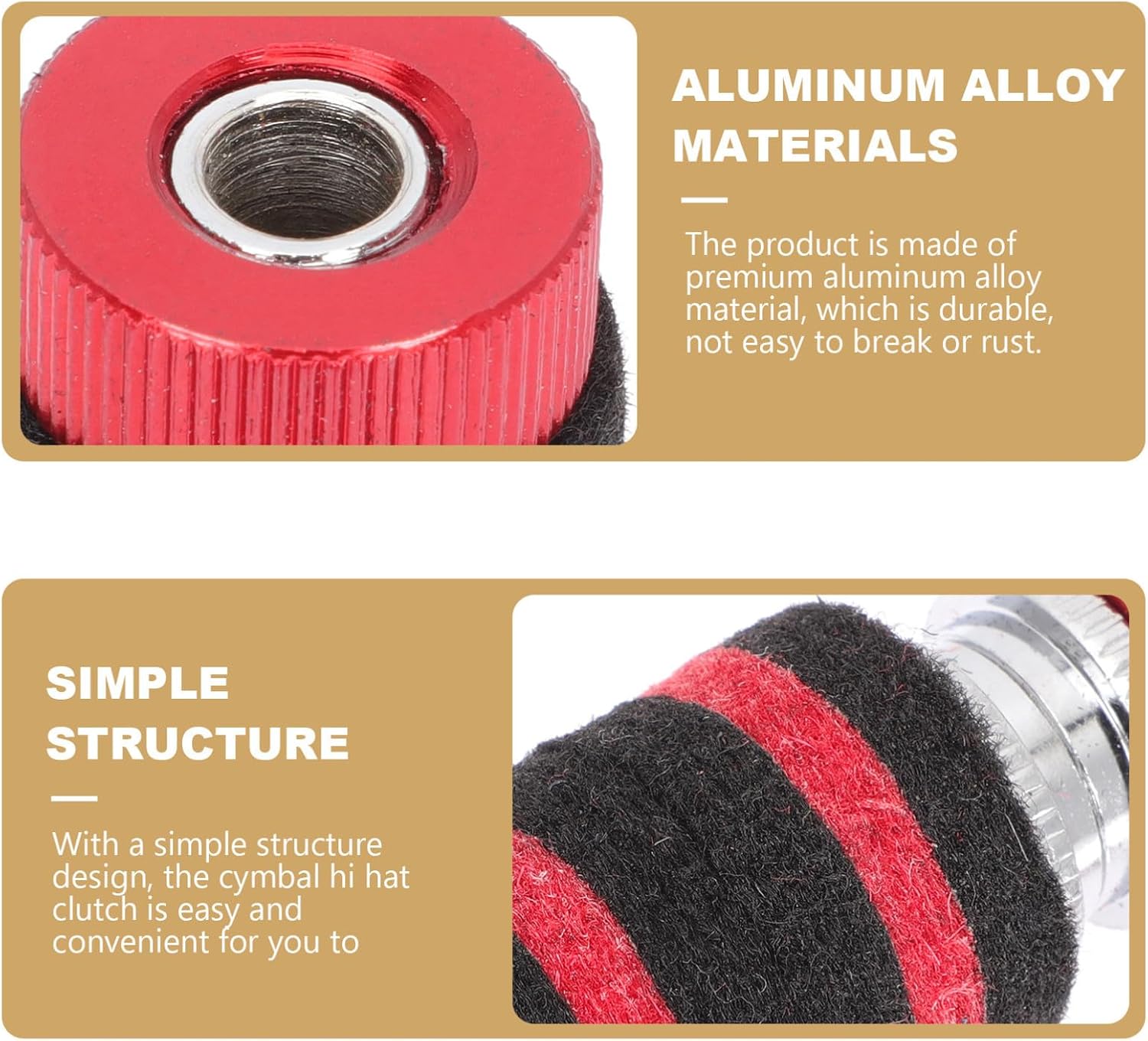 Professional Cymbal Hi Hat Clutch for Drum Set Control Aluminum Alloy