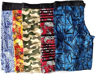 Kit 3 Bermuda Tactel Masculina Praia Surf com Bolso Estampada
