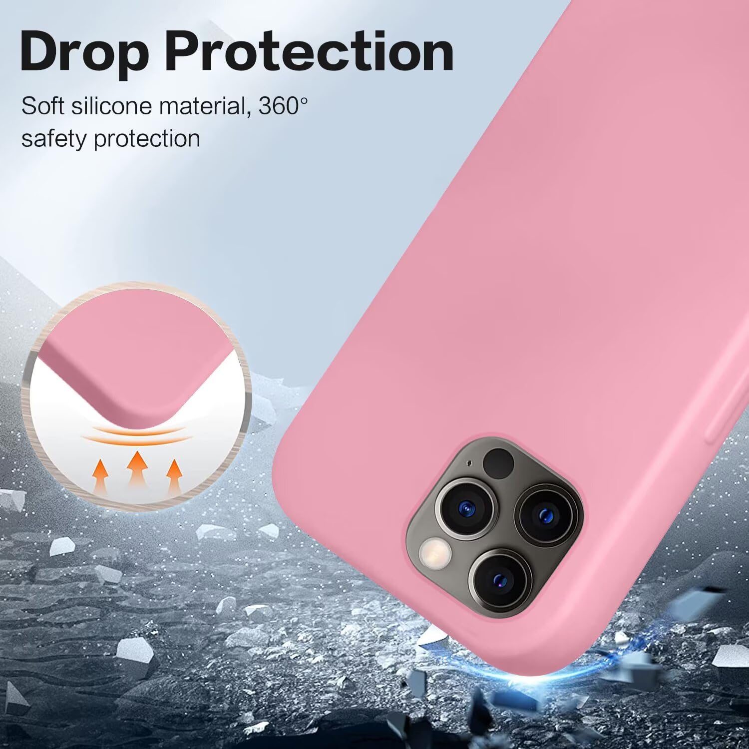 Custodia IPhone 11 Pro Max Con Cordoncino Da Collo – Silicone Liquido Rosa Con Cinturino Regolabile – Compatibile Anche Con IPhone 12 Serie - 2