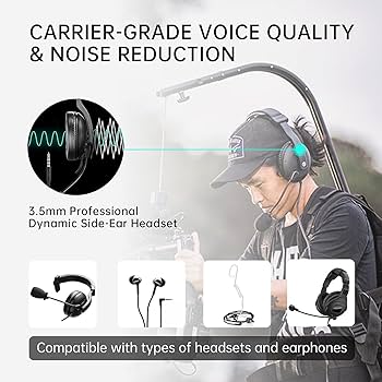 Amazon | Hollyland Mars T1000 ワイヤレスインターカムシステム 4人用