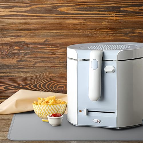 Miniatura 4 de FLASLD Alfombrilla resistente al calor para freidora de aire, alfombrillas de silicona ignífugas para encimera de cocina, protector de encimera,