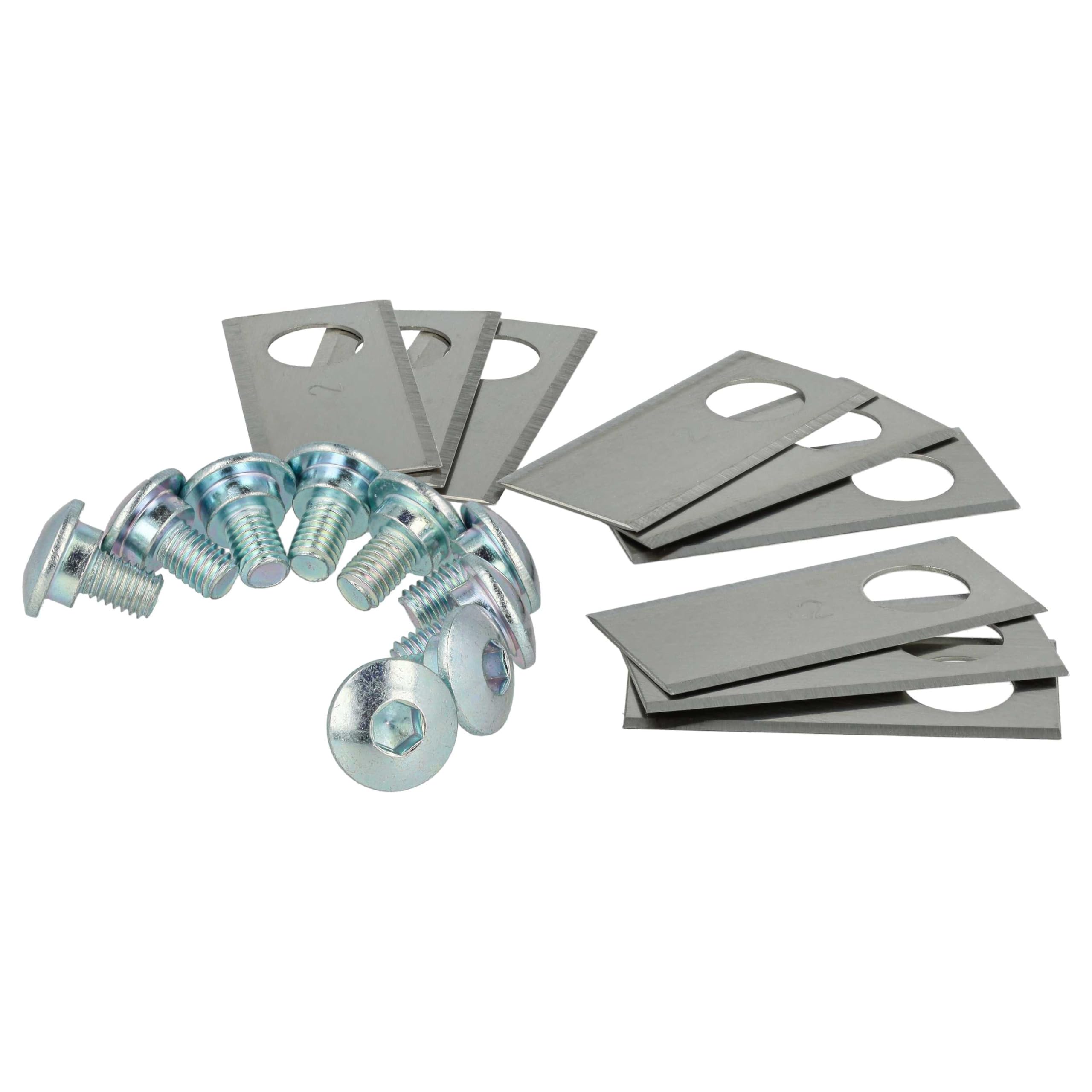 vhbw 9 x ostrza do kosiarek Honda Miimo 310, 520, 3000, HRM 310, HRM 520, HRM 3000 – (stal nierdzewna, 0,75 mm) ostrza zapasowe
