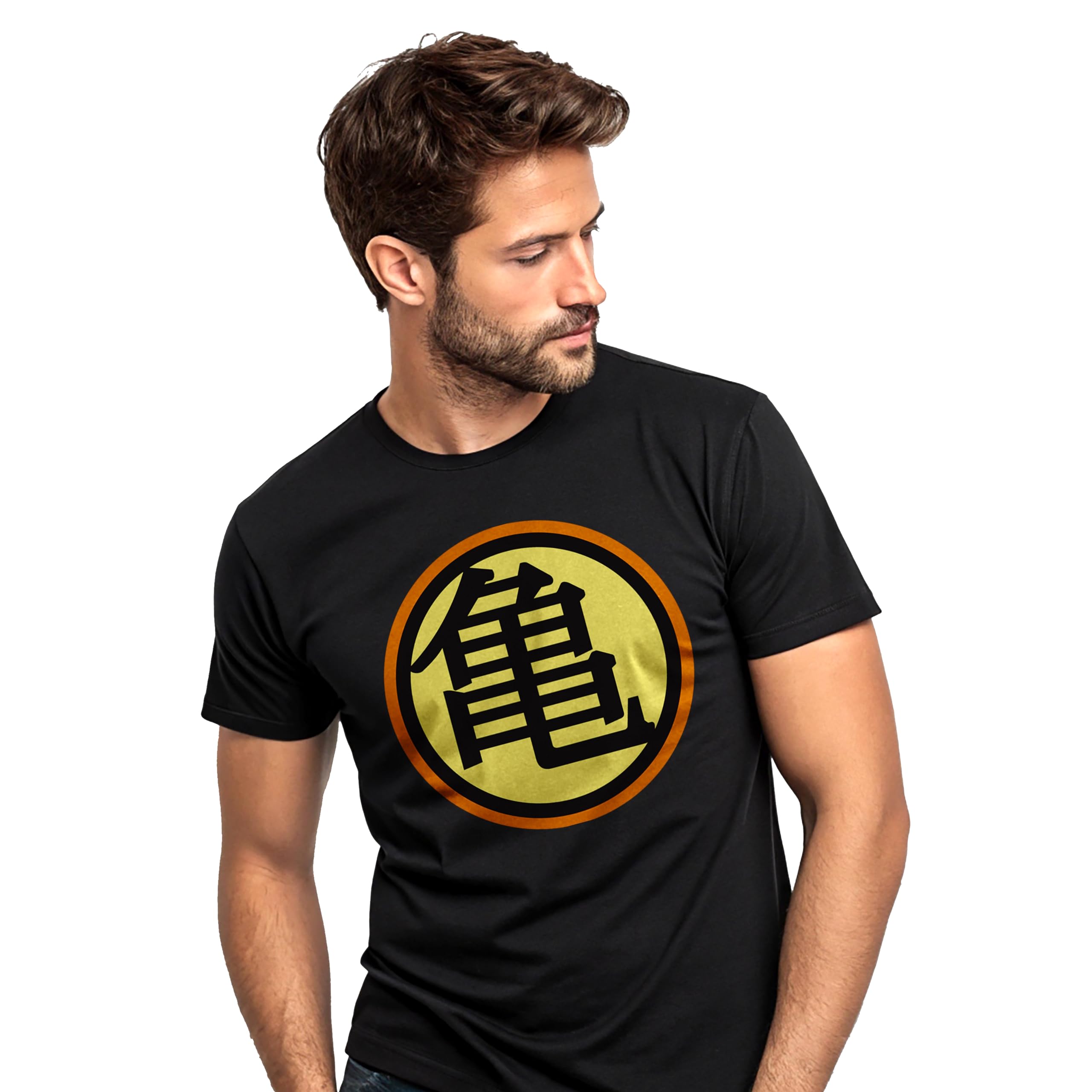 Dragon Ball Camiseta | Artículo Licenciado Oficial | Kame Logo | Unisex | Negro | XL