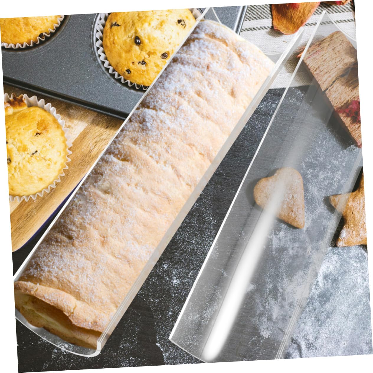 Cabilock 5 Stück Rollen Dessertformen Küchenform Dessertherstellung Form Acryl