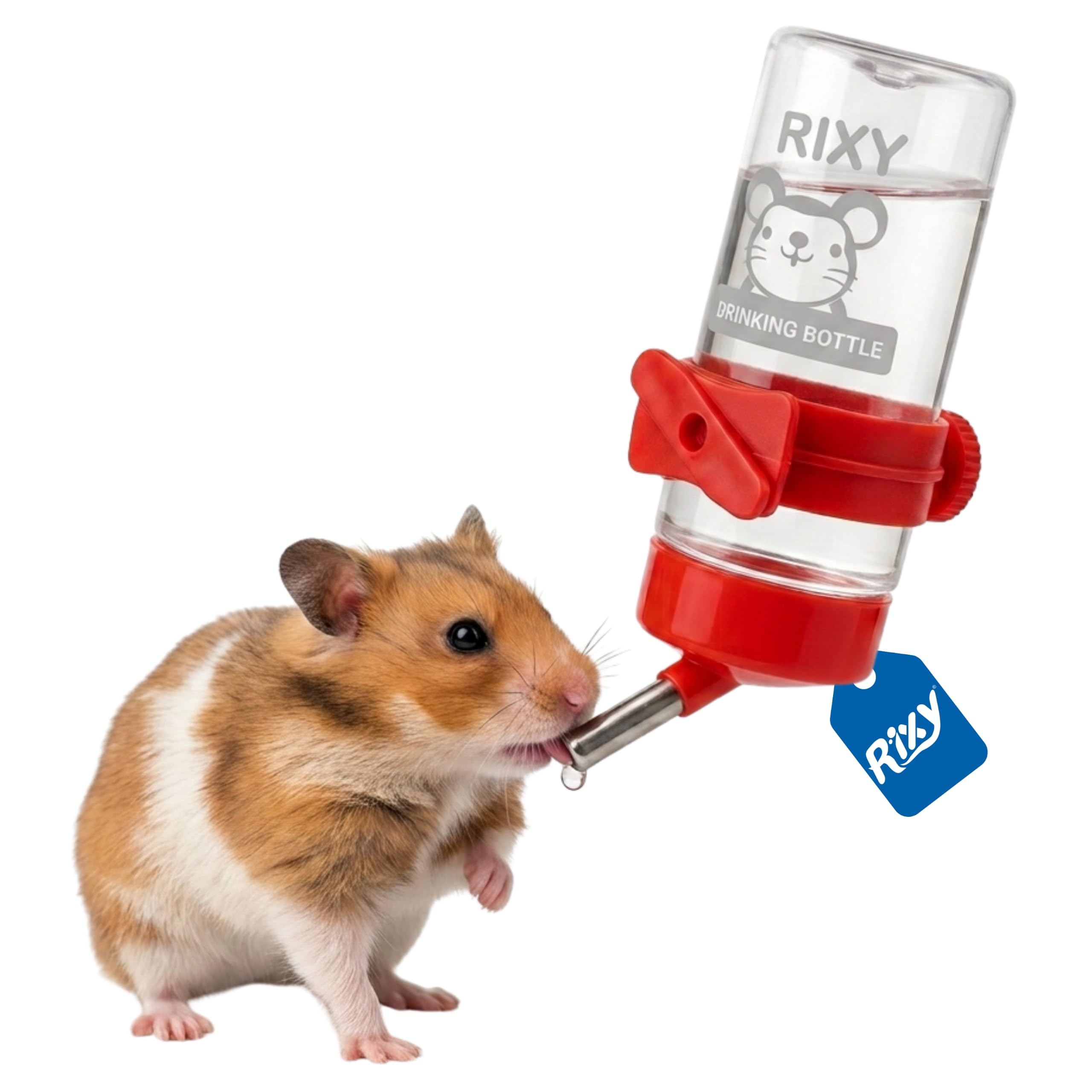 Taiyo Pluss Discovery® Hamster Water Bottle Dispenser, Size: (4X10.2 cm), Automatic Feeding Device for Hamster, Rabbit, Guinea Pigs (Color May Vary)-image-14