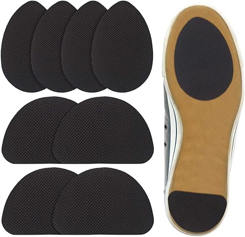 Almohadillas antideslizantes para zapatos, paquete de 8, Negro -