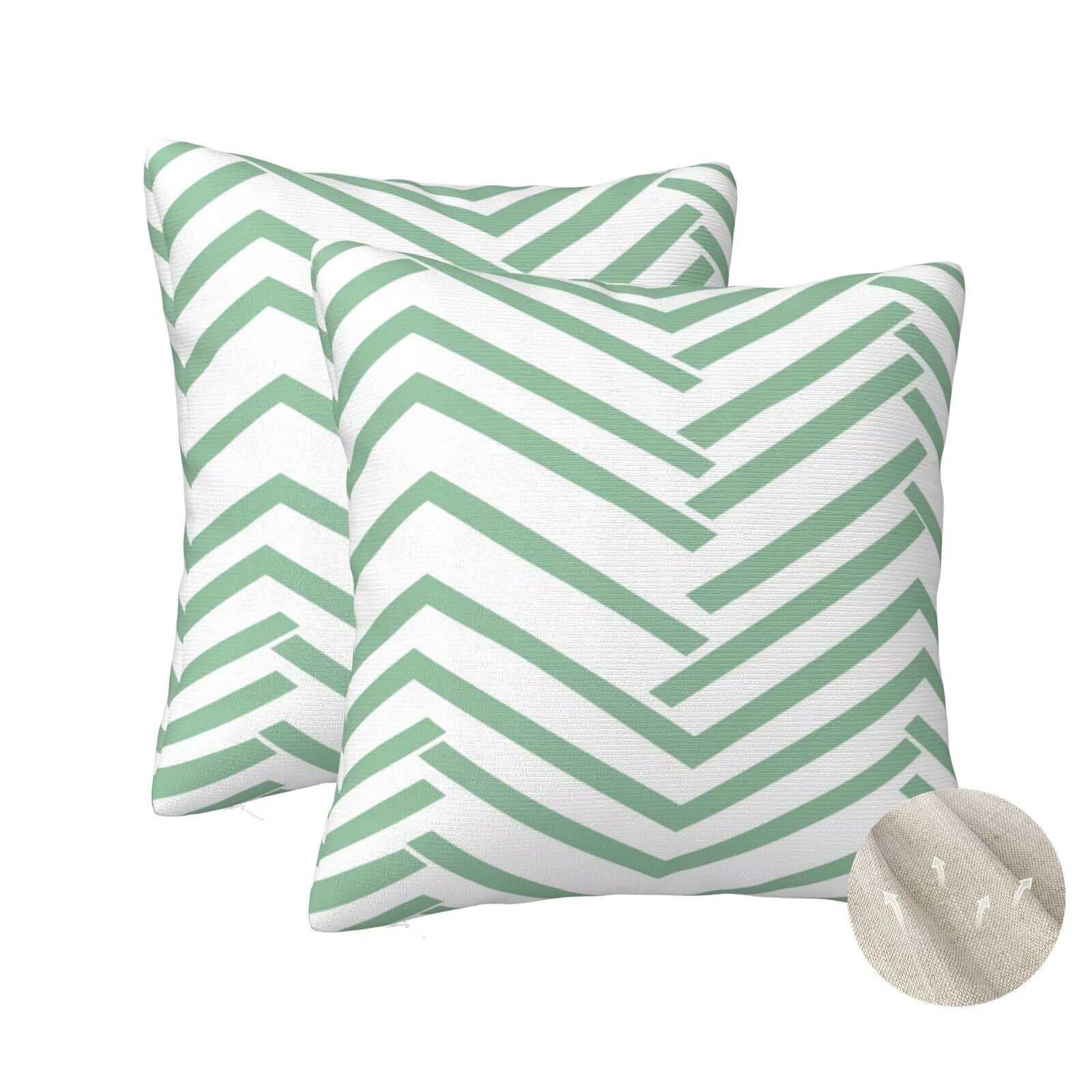 Taie oreiller carré 70x70 vert lot de 2 housses de coussin canape