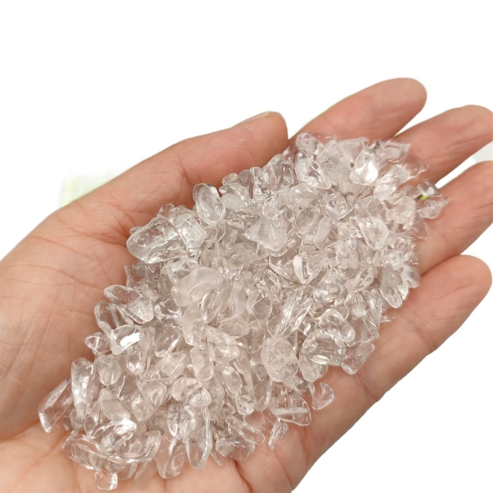 Lote de 100 g/Paquete de Piedra de Cristal de Cuarzo Transparente Natural, Grava, decoración de la habitación del hogar, Acuario DIY Inicio Colecciones
