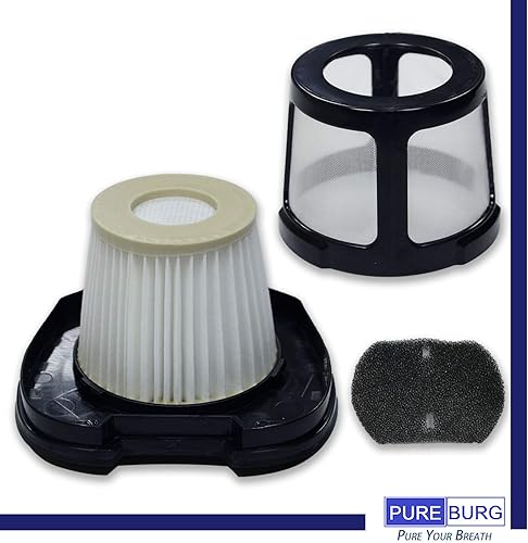Miniatura 9 de PUREBURG Filtro de repuesto compatible con Bissell 2390 2390a 2389 2284 W, borrador de pelo de mascotas, aspiradora de mano inalámbrica de iones de