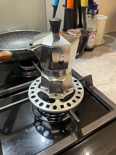 Miniatura 4 de Salvamanteles reductores de anillo de gas de 4.5 pulgadas, accesorios universales de estufa para estufa, cocina de horno, café expreso a fuego lento