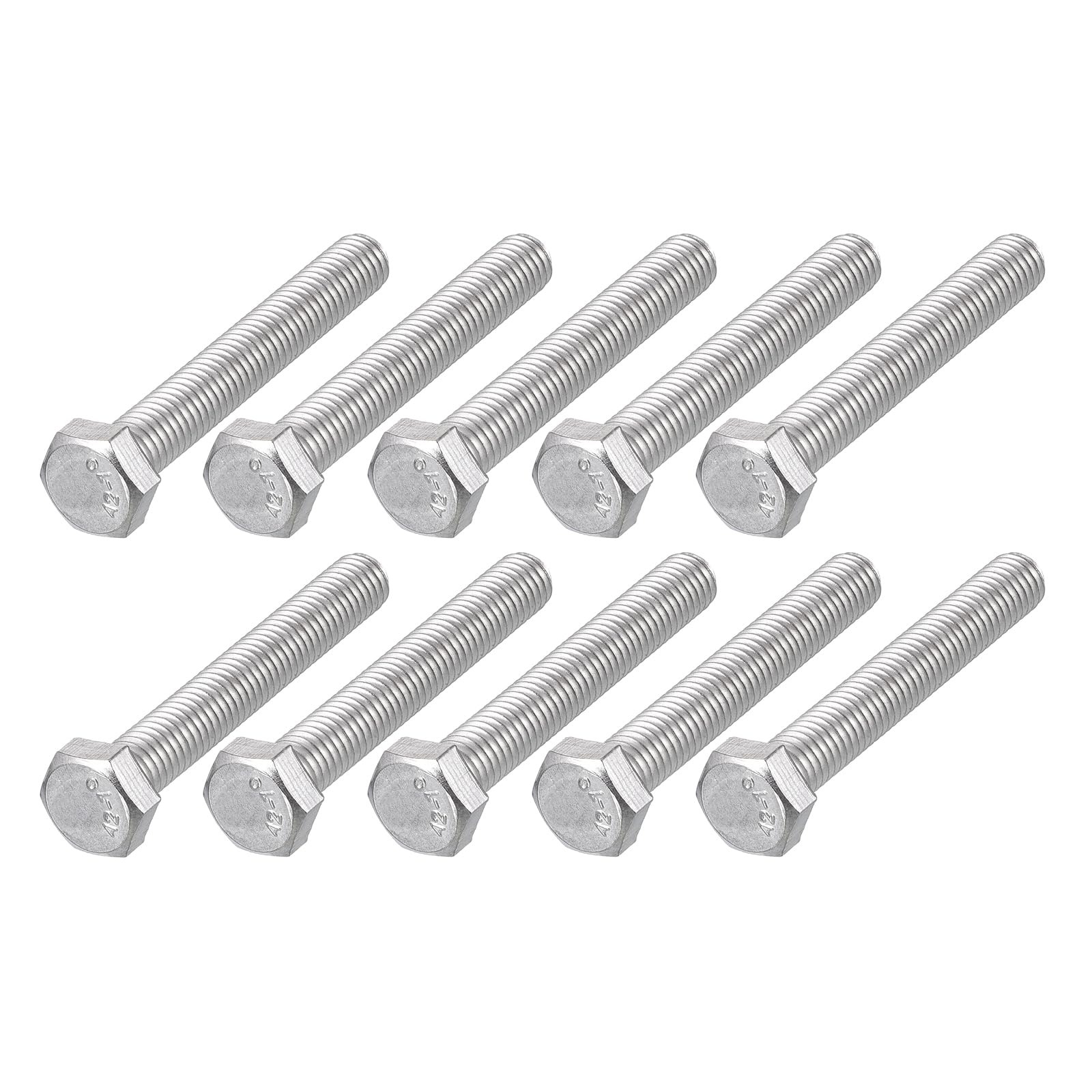METALLIXITY Hex Bolts (M4-0.7x30mm) 20Pcs, 304 Stainless Steel Coarse Fully Threaded Hex Head Screw Bolt Machine Screws