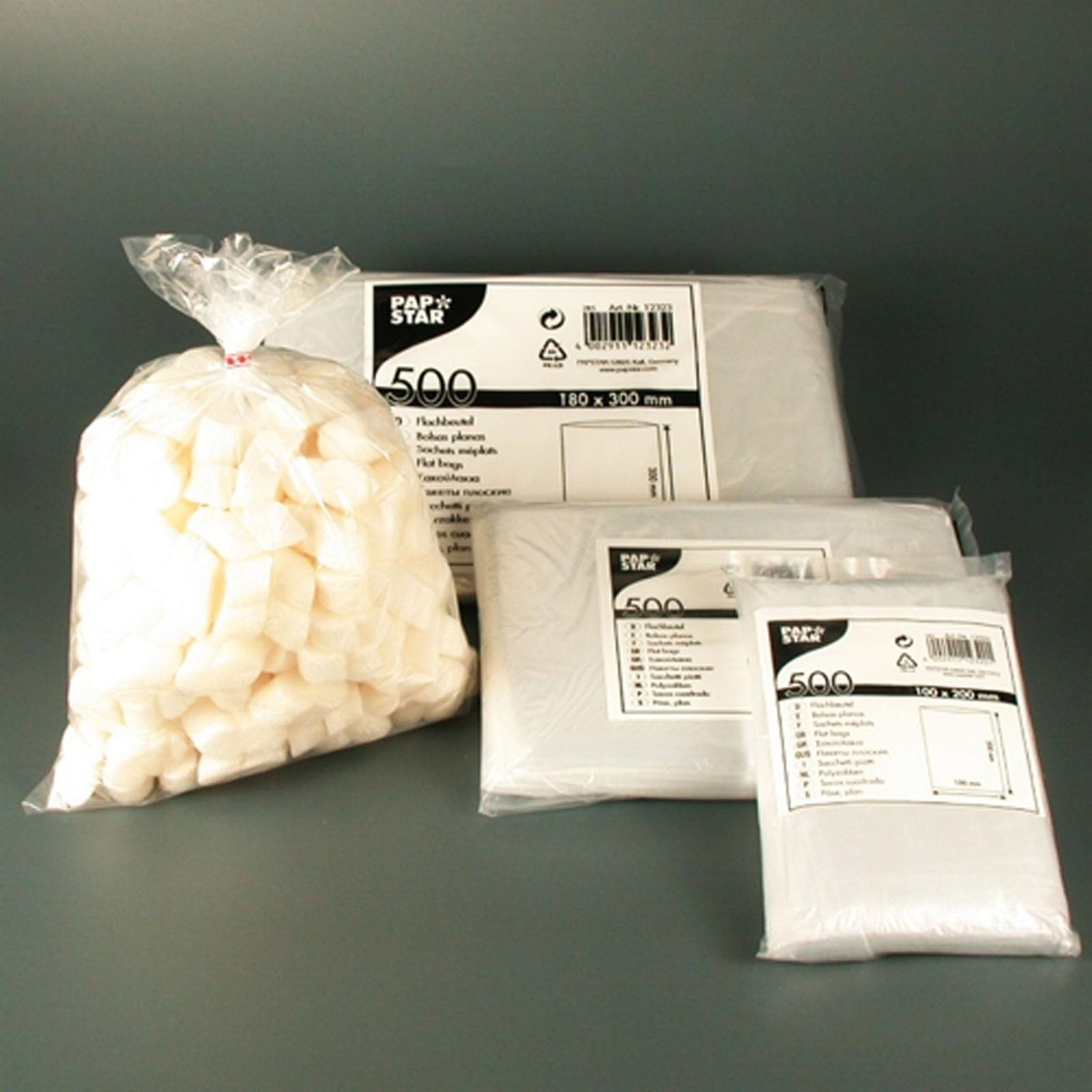 12000 Piatto Sacchetto, Materiale da Imballaggio LDPE Trasparente 20 cm x 10 cm, 19 my