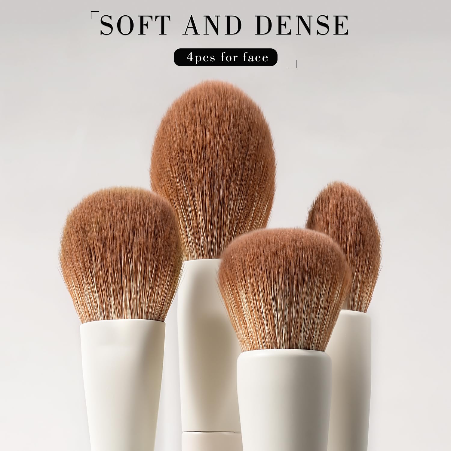 BEILI Pinceaux de Maquillage15 PCS Pinceau Maquillage Professionnelle, Set de Pinceaux de Maquillage Végétaliens Fond en poudre Fard à paupières Mélange Correcteur Pinceaux Pour Eyeliner