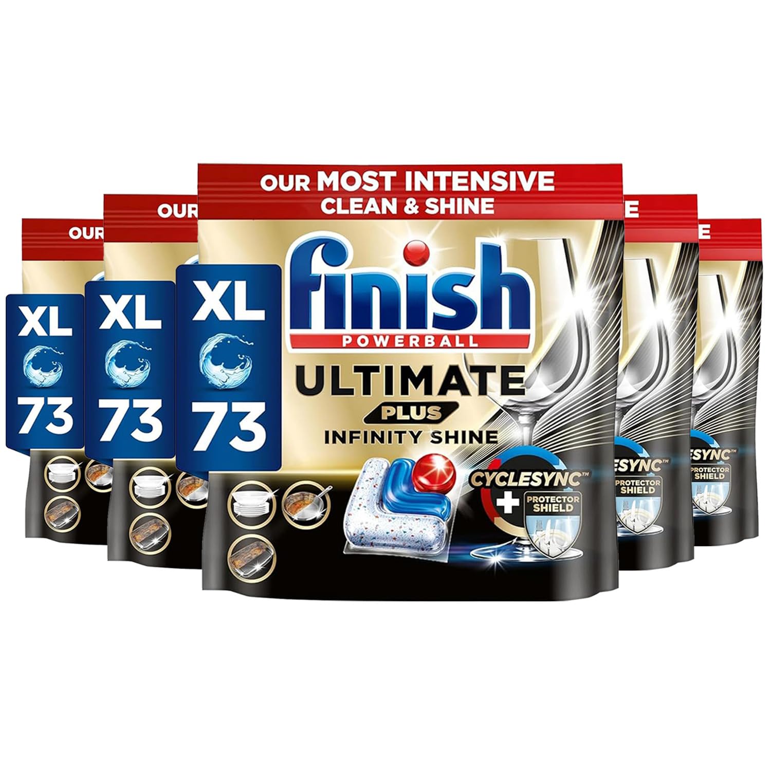 Sponsored Ad – Dishwasher Tablet, Ultimate Plus Infinity Shine, 365 Tabs (73 x 5pck), Fresh Scent, Tough on Grease, Our Most Intensive Clean & Shine, Effective for Short Eco Cycle