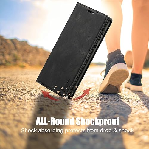 Miniatura 6 de Funda para Samsung Galaxy A54 5G, Samsung Galaxy A54 5G con tarjetero bloqueo RFID atril magnético, funda de cuero con tapa para Samsung Galaxy A54