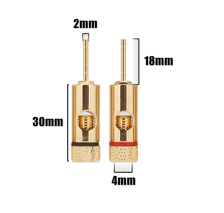 9D397  センターピンロック式高級バナナプラグ  SRIE-4P  4個セット3