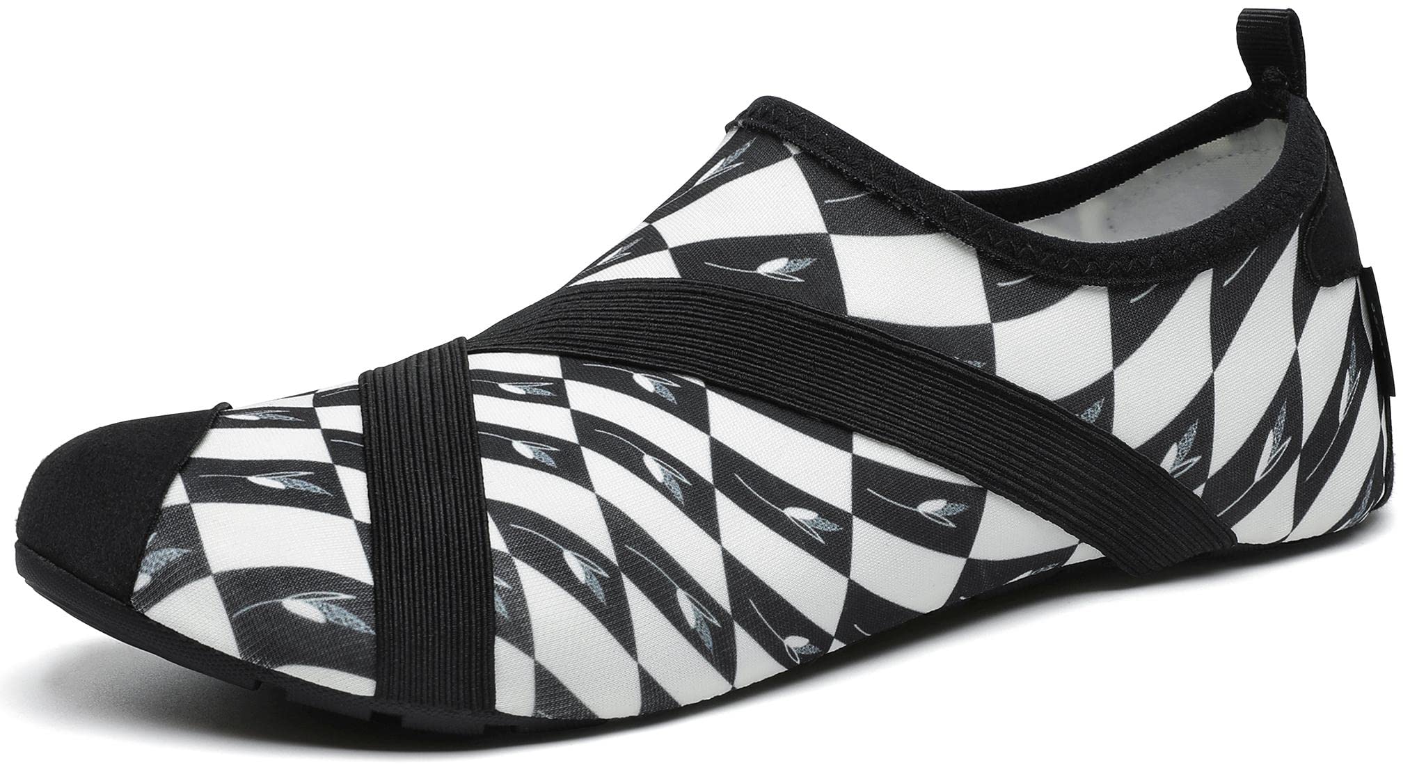 SAGUARO Escarpines Hombre Mujer para Buceo Snorkel Surf Natación Piscina Vela Mares Rocas Río Zapatos para Agua Calzado Playa Zapatillas Deportes Acuáticos, Negro Carbón, 36/37EU