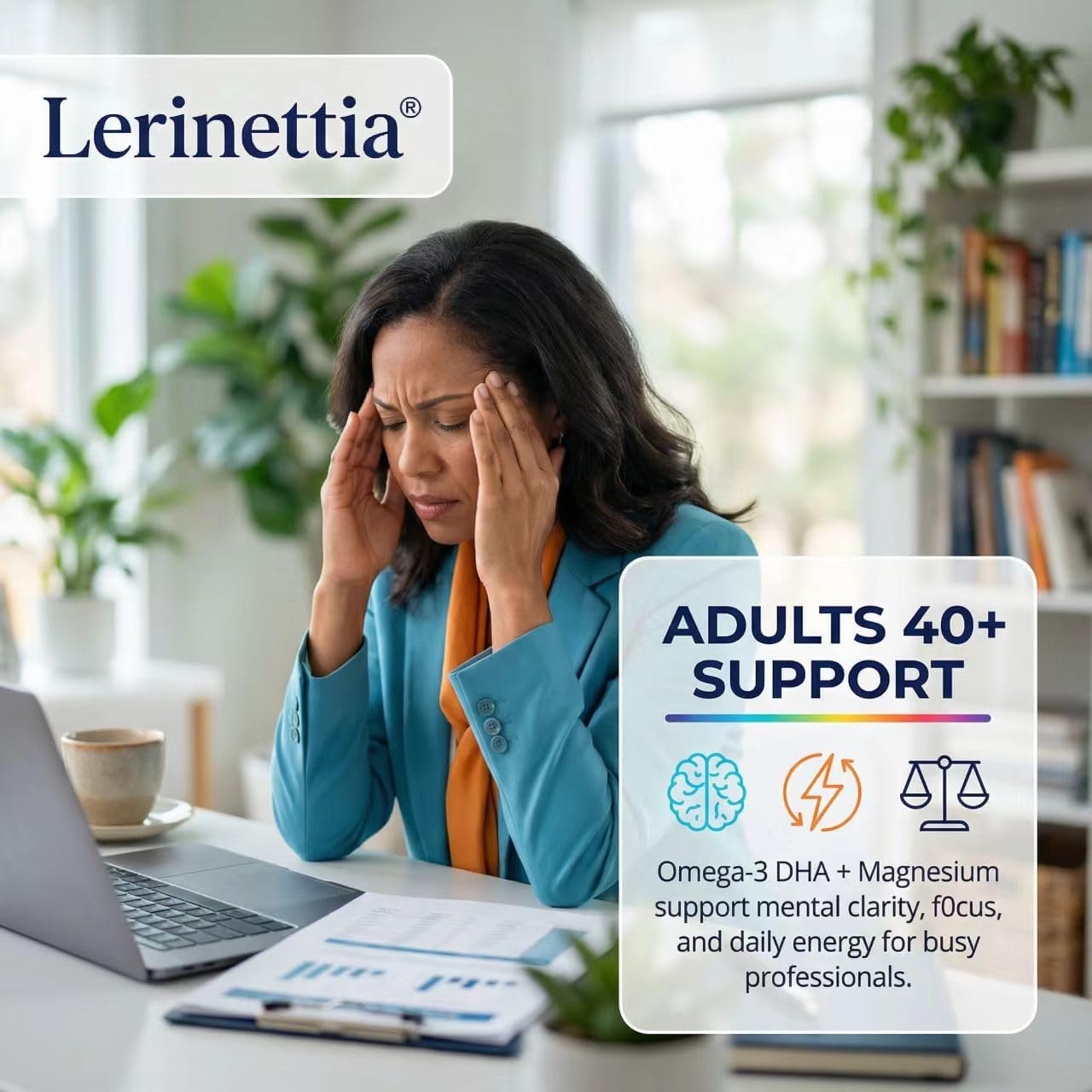 Vegan Omega-3 Gummies - 1000mg Algae Oil with 650mg DHA & 250mg EPA for Teens & Adults - Plus Vitamin D3, A,C, Lutein, Zeaxanthin, Magnesium for Eye & Immune Health, Brain - Sugar Free, Non-GMO, 60Cts - Image 4