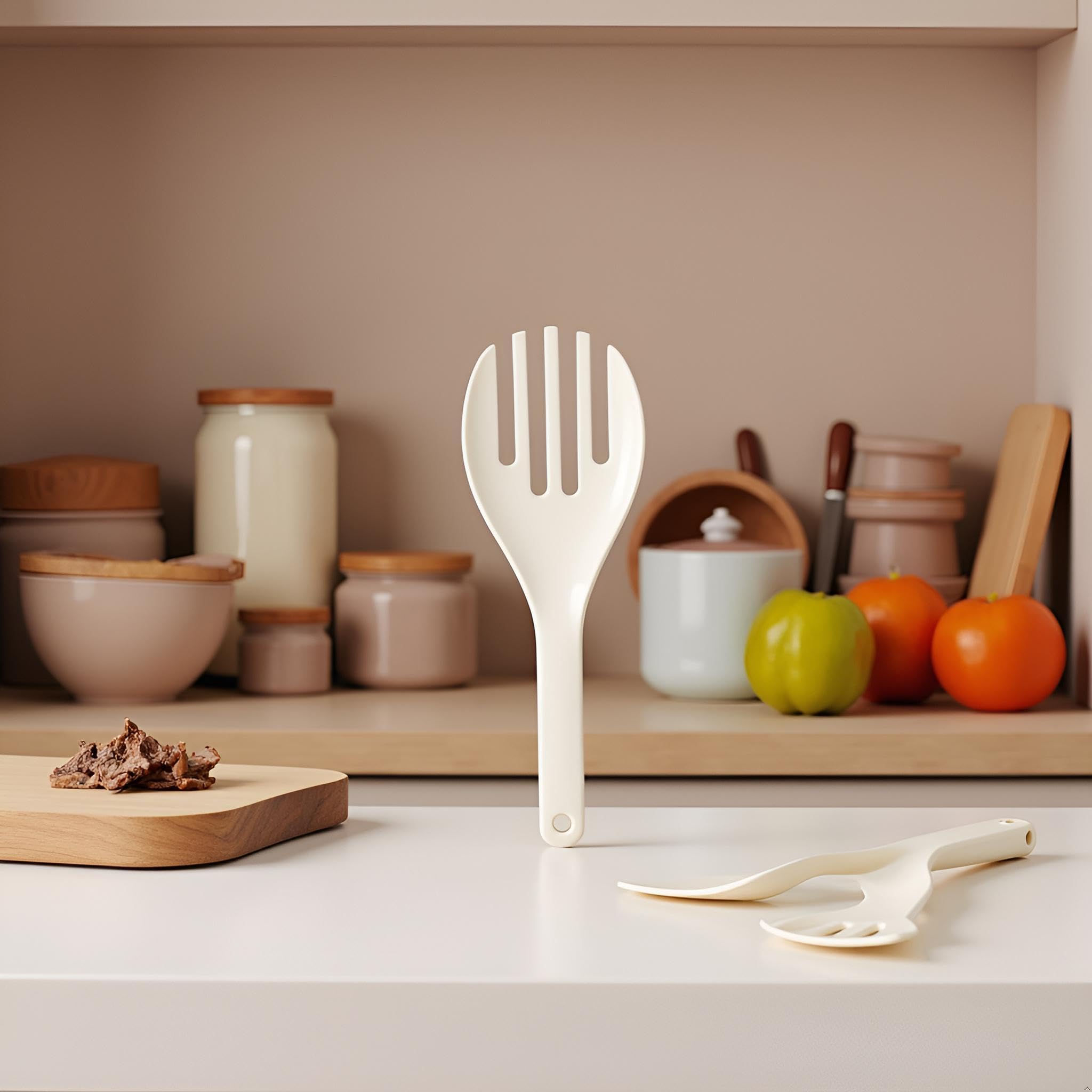 Amazon | ホワイト ジャンボ 大型 プラスチック しゃもじ へら