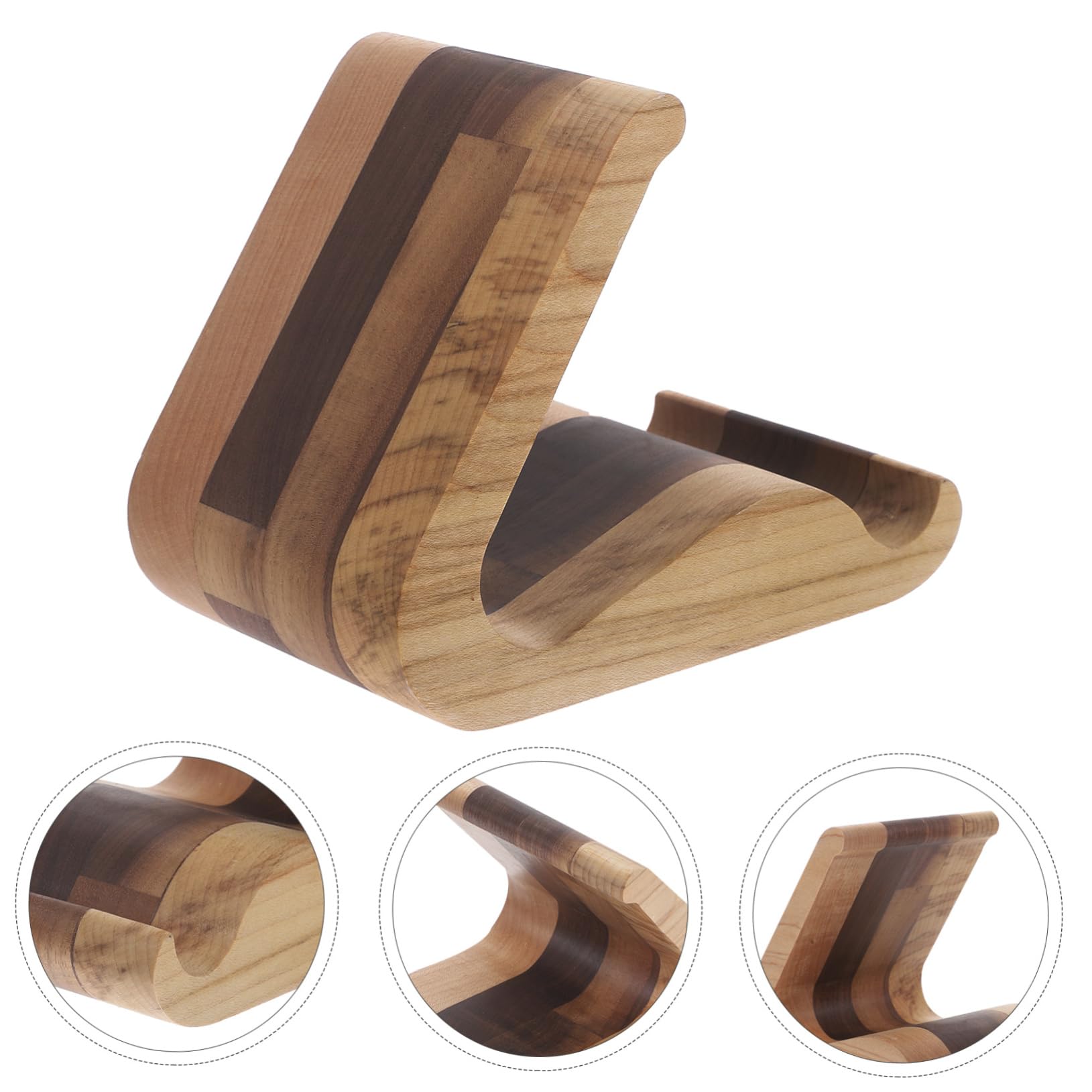 Homoyoyo Soporte De Madera para Tableta Multifunción Soporte para Móvil Diseño Elegante