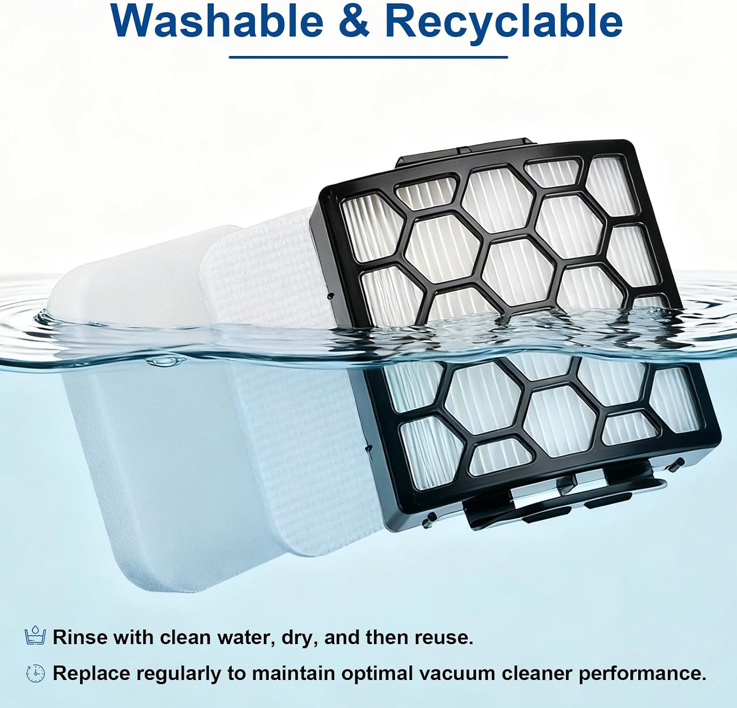 ZU100 Filters for Shark ZU102 Odor Neutralizer Cartridges for Shark ZU100 Pet Upright Vacuum Parts # 1238FT60 1239FT60 1541FC3000