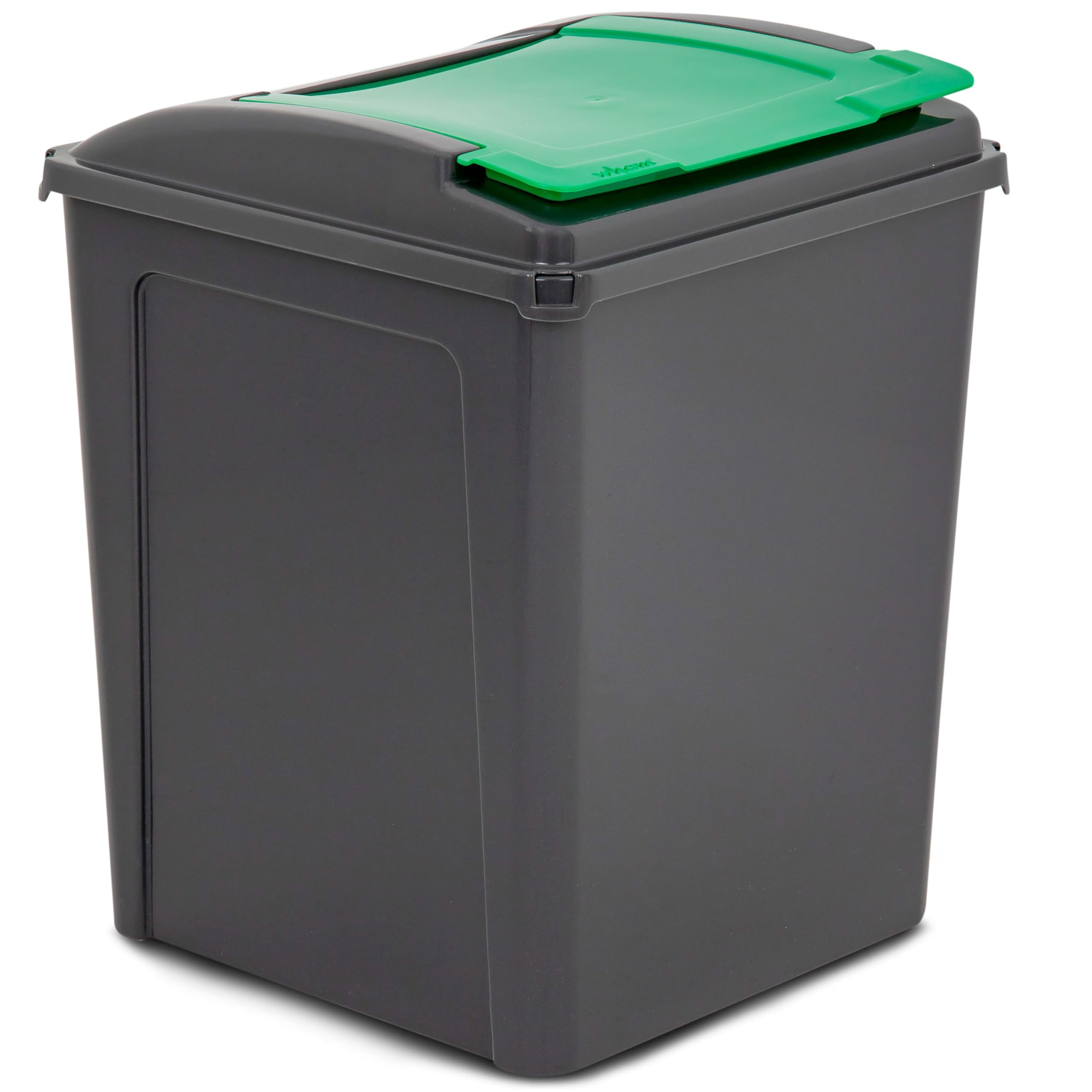 Cubo Basura 50L Color Negro Verde Sistema separación 50l 50l