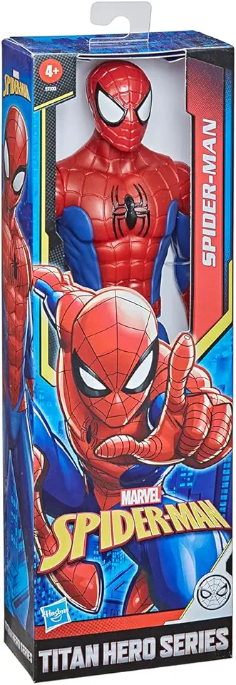 Marvel, Action Figure, Homem-Aranha, Mighty Hero Series - Brinquedo de Herói com 24 cm, Articulado, Vermelho e Azul - A partir de 4 Anos