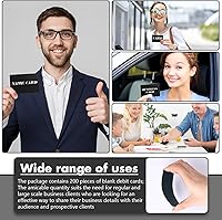 Vista 4 de Zonon Paquete de 200 placas de aluminio grabadas para grabador CNC, manualidades láser, tarjetas de visita de metal multiusos, hojas de grabado