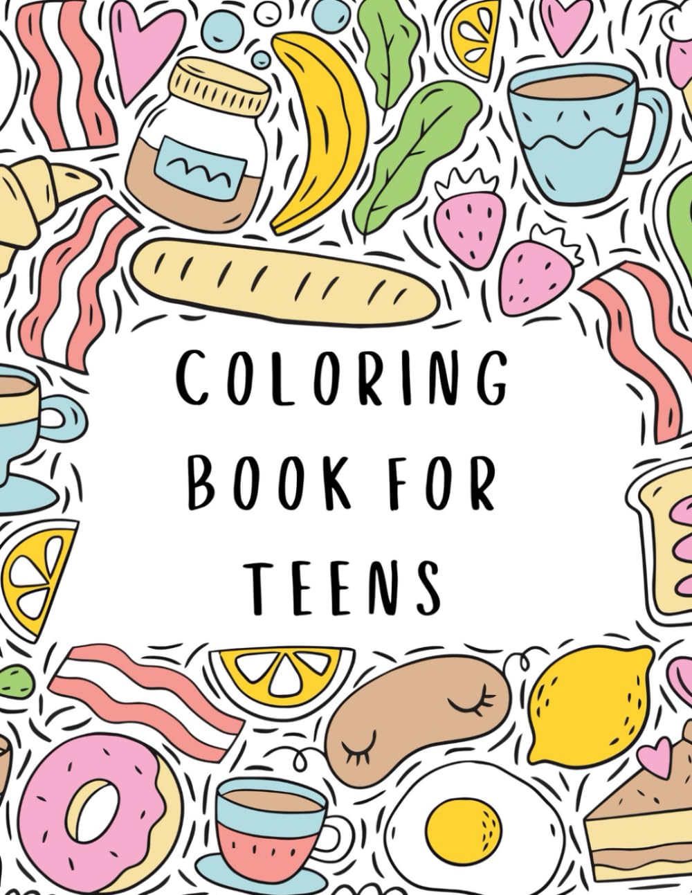 Coloring Book for Teens: Teen Coloring Books For Girls Ages 13-16, Cute Arts & Craft Gift, Relaxation & Anti-Stress Patterns