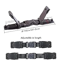 Vista 2 de Clip universal para arnés de pecho de asiento, hebilla de clip de cinturón de seguridad para cochecitos de silla alta, hebilla de cinturón