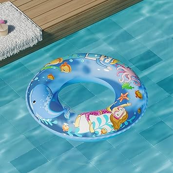 Lifelong Pool Party Swimming Ring | Kids' Swim Tube | Safe Learning Float for Girls & Boys | Durable Inflatable Water Ring | Pool Accessory