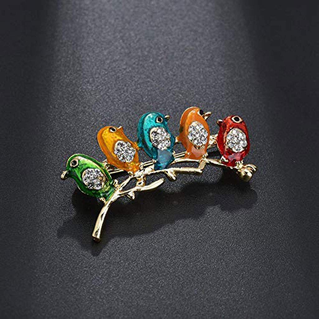 Bizarre Vogel-Brosche, Damen-Legierung, Elegante Brosche, Kleidertasche, Dekoration, Pin-Zubehör
