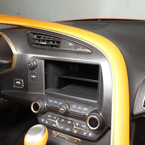 Miniatura 2 de Para Chevrolet Corvette C7 2014-2019 Accesorios interiores del coche Pantalla de navegación dentro de la caja de almacenamiento con niveles ABS