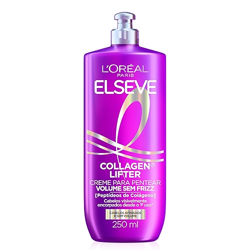 Creme para Pentear Volume sem Frizz L'Oréal Paris Collagen® Lifter 250ML Creme para Pentear Volume sem Frizz L'Oréal Paris Collagen® Lifter 250ML