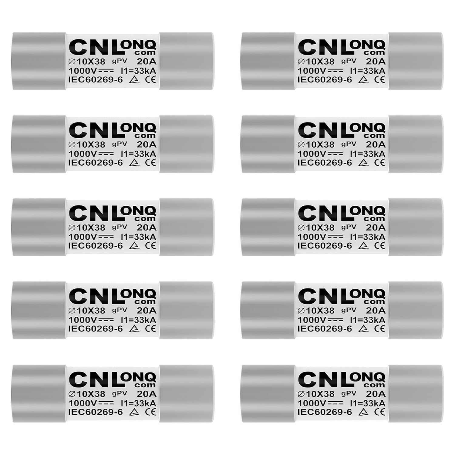 CNLonQcom 20A Solar PV Fuse Links: Reliable Protection for Backyard Garden Solar Systems
