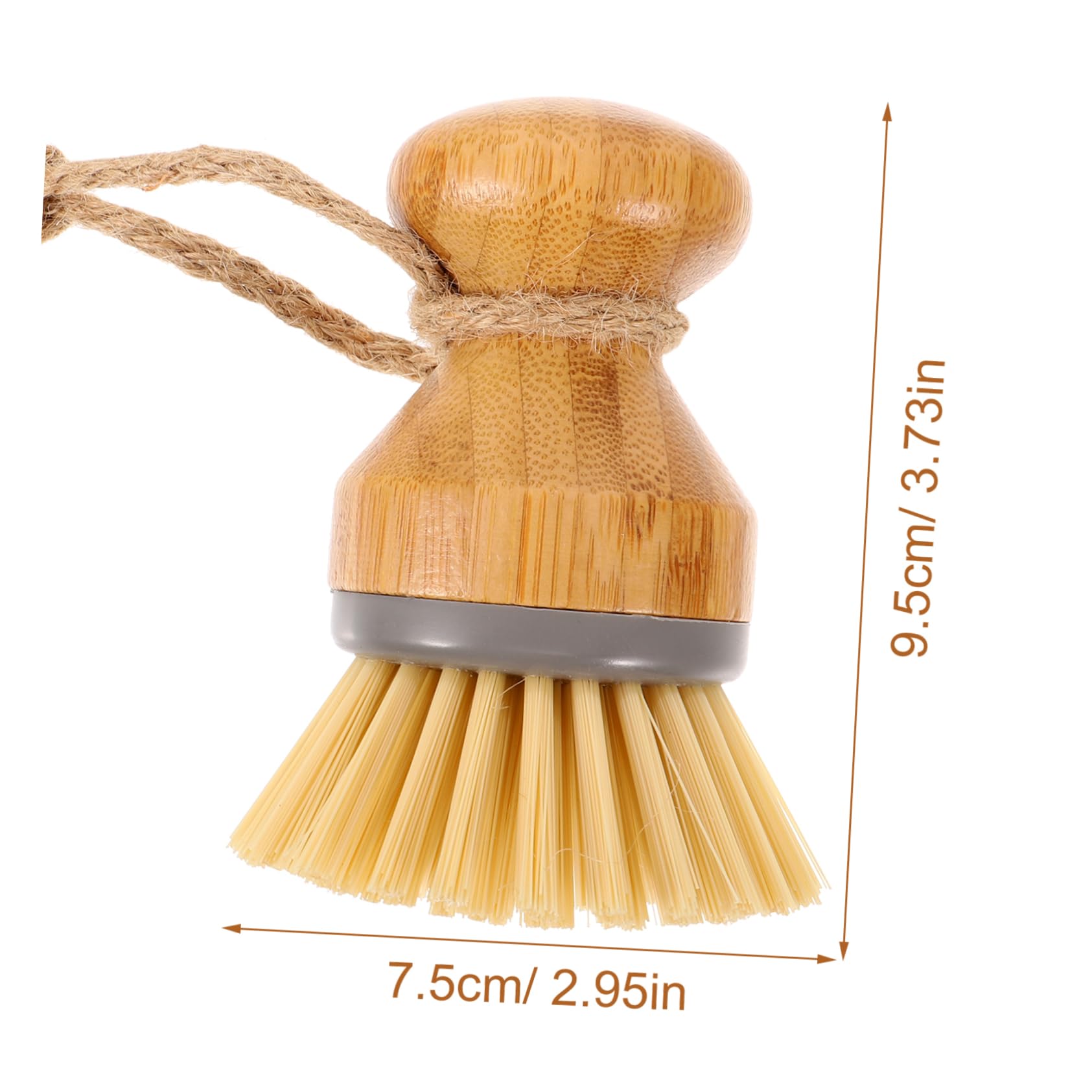PRETYZOOM Kitchen Dish Brush Pot and Pan Cleaning Brush Dish Scrub Brush Sisal Bristles Brush Kitchen Scrub Brush Pot Cleaning Brush Dish Washing Scrub Scrubber Kitchen for Dishes Wooden