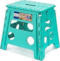 Vista 36 de ACKO Taburete de Escalón Plegable de 9 Pulgadas 300 lb de Capacidad, Taburetes de Escalón Plegables de Plástico para Niños y Adultos, Taburetes