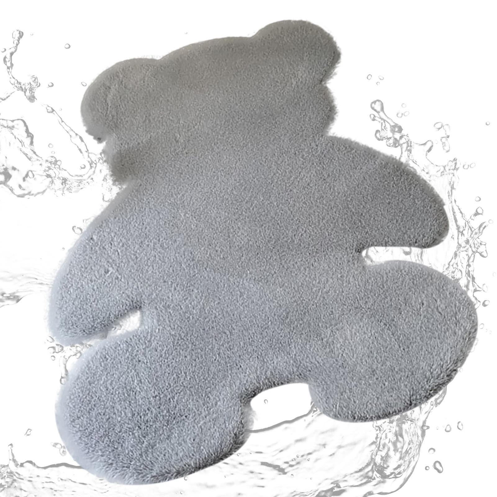 PIGMANA Rug for Living Room,Bear Shaped Rug - Shaggy Furry Floor Mat for Nursery Rugs Living Room Bedroom Bedside