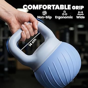 SPORTNOW 6kg Soft Kettlebell w/Anti-Slip Grip for Weight Lifting, Pink | Kettle Bell, for Home Gym, Strength Training