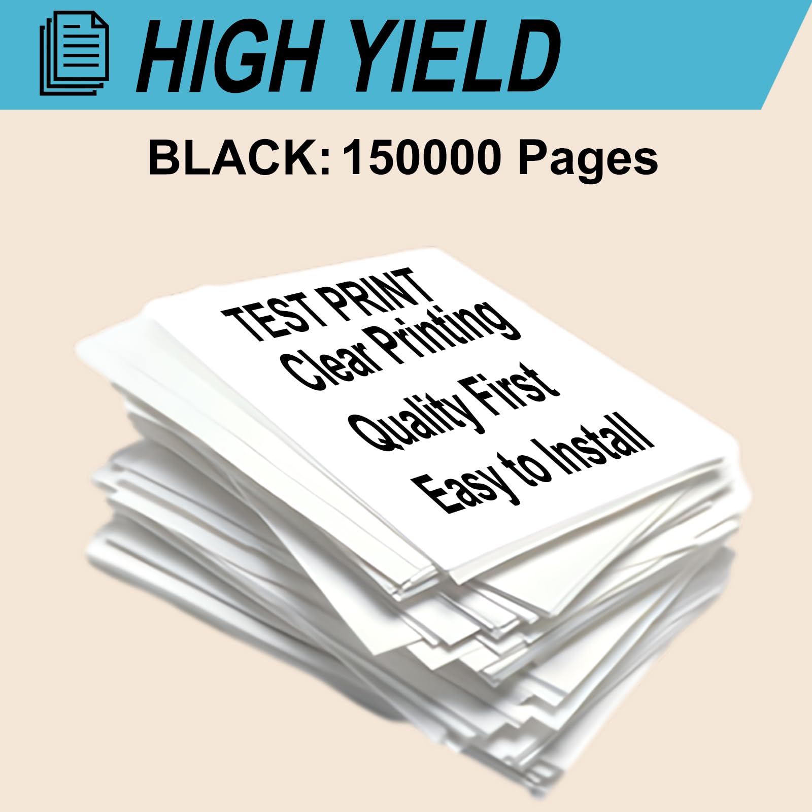302LV93082 Developer Unit Compatible for Kyocera ECOSYS P3045dn P3050dn P3055dn P3060dn Printers, High Yield 150000 Pages, Print More Pages (4 Pack Black)