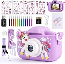 Children's Photo Camera, 1080P Children's Photo Camera, Children's Camcorder with 2.0" Screen and 32GB Card, Birthday Gifts