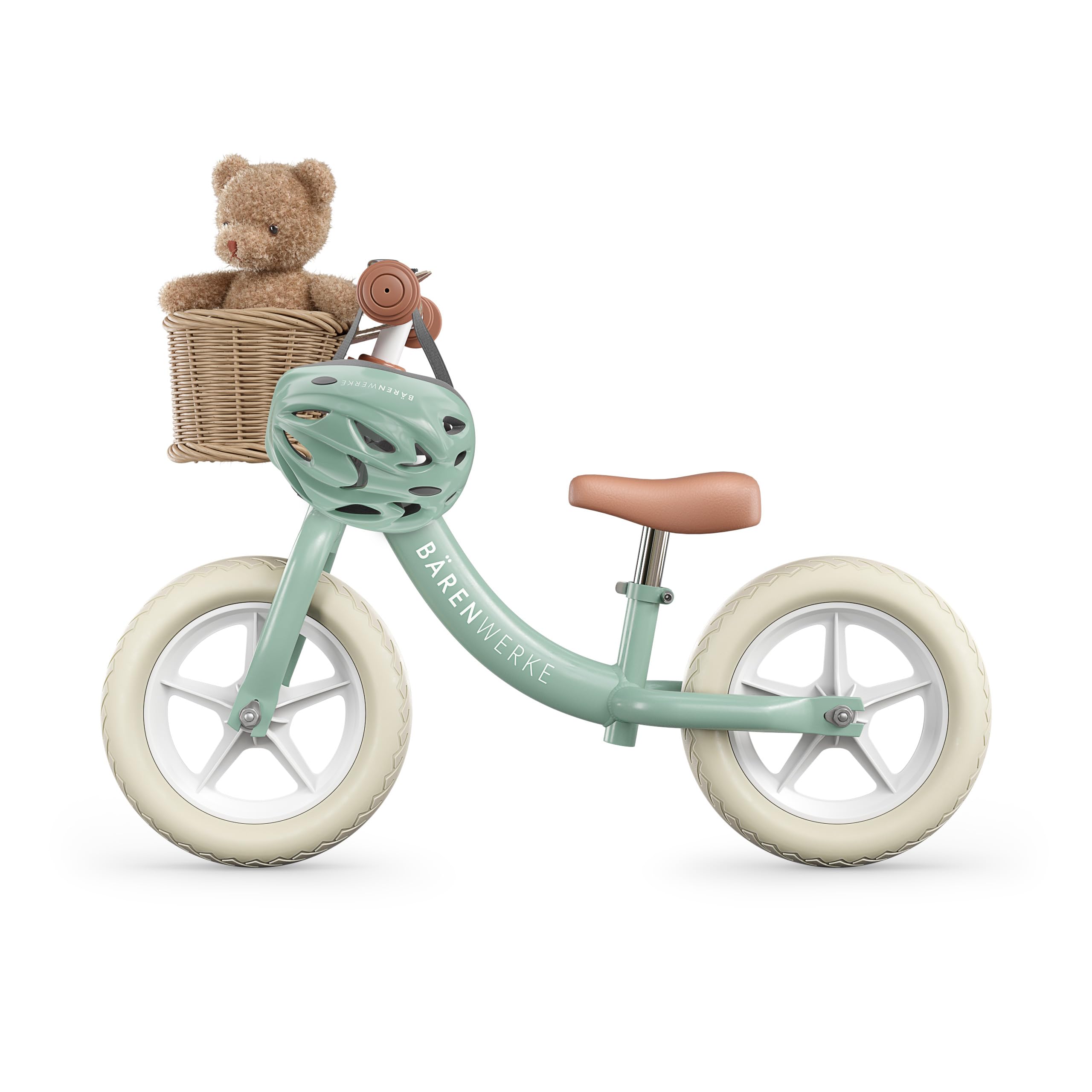 Bicicleta infantil con casco, timbre y cesta para conducir de 2 a 6 años, Juguetes