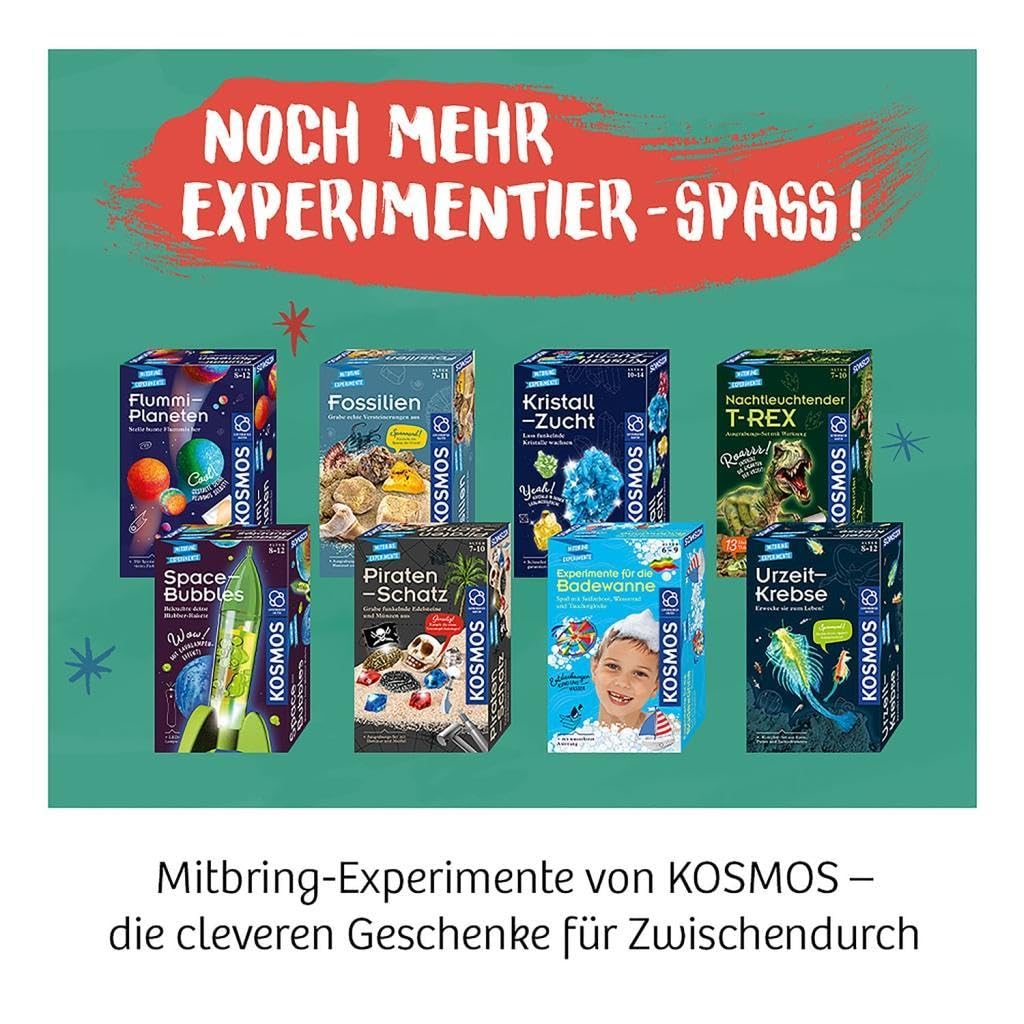 Kosmos Space Bubbles Zestaw Naukowy, Wielokolorowy, Od 8 lat | Zestaw eksperymentalny dla dzieci od 8 lat, eksperyment ze wspólnym przynoszeniem, upominek i aktywność na urodziny dziecka