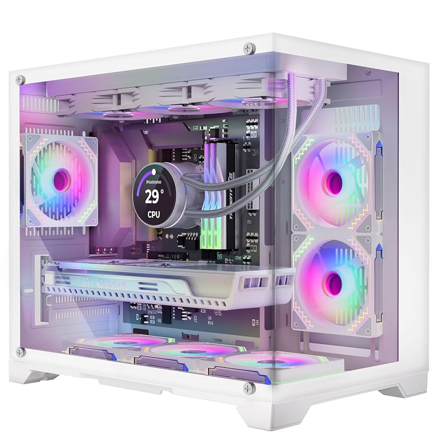 Amazon.com: Pixbyto MATX PC Case with 6 ARGB Fans Pre